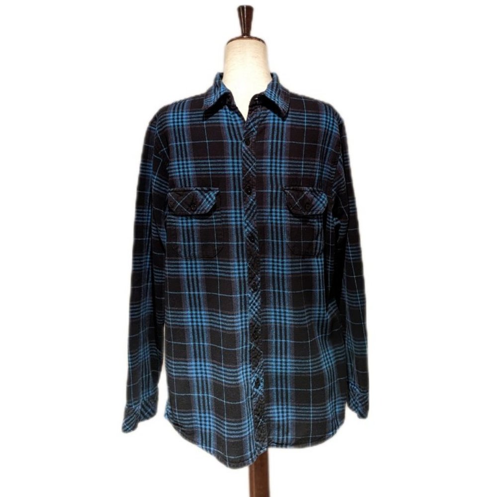 Burnside Yarn-Dyed Plaid Long Sleeve Flannel Shirt